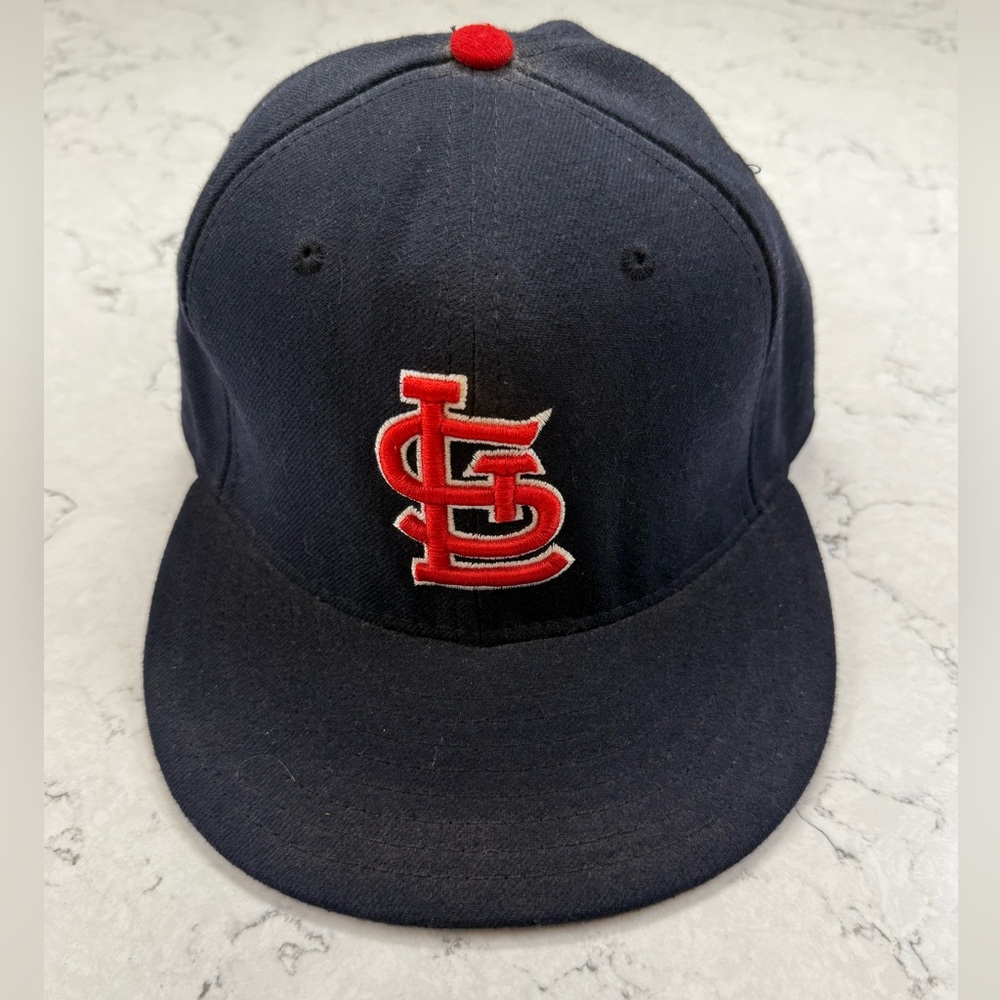 St. Louis Cardinals Fitted New Era Navy Hat 7 1/8